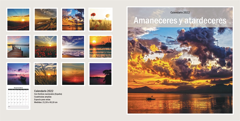 Calendario 2022 amaneceres y atardeceres